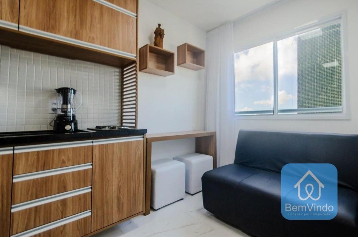Studio A 150M Da Praia De Piata Salvador Bagian luar foto